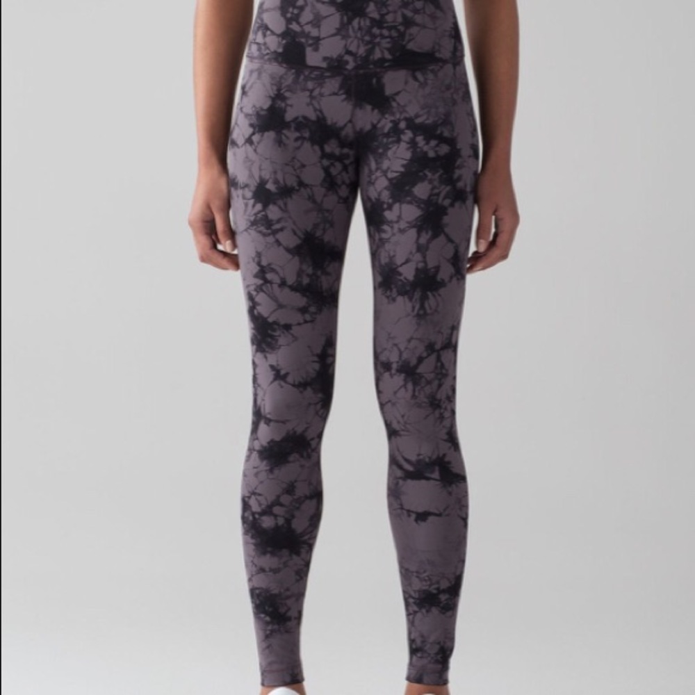 Lululemon Wunder Under Hi-Rise Shibori 8 EUC